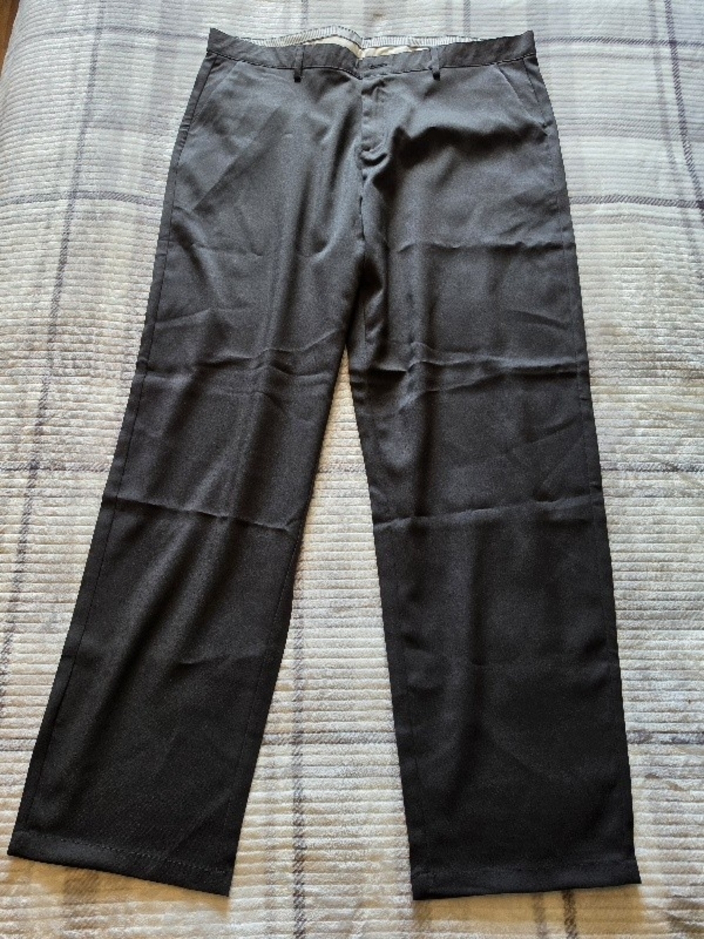 Men's Black Dress Pants - Classic Straight Fit